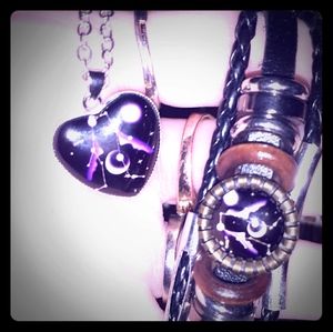 Gimini necklace and bracelet